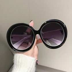 KAMMPT Oversized Round Sunglass Women 2022 Trendy Vintage Gradient Female Shades Fashion Luxury Brand Design Sun Glasses Eyewear