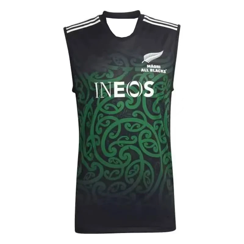 

2025 Summer Hot-selling Men's Breathable Quick-drying Training Clothes Vest New Zealand Vest Rugby Shirt Maori Rugby Shirt
