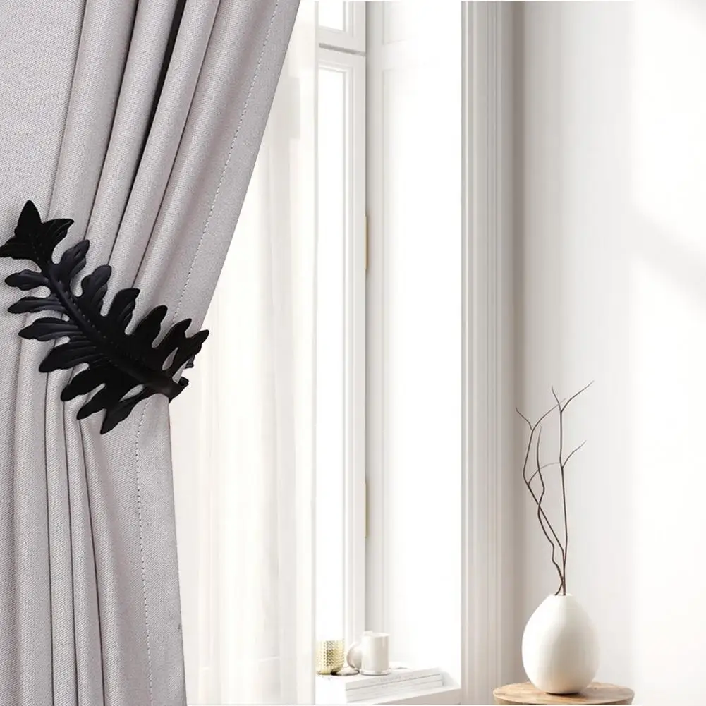 Retro Style Window Treatment Accessory 2pcs Big Curtain Hooks Exquisite Retro Tieback Accessories Electroplated Left for Home