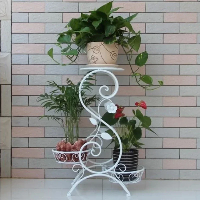 Home Garden Courtyard Iron Flower Frame Balcony Landing Green Orchid Plant Flowers Several The Living Room Display Bonsai Frame