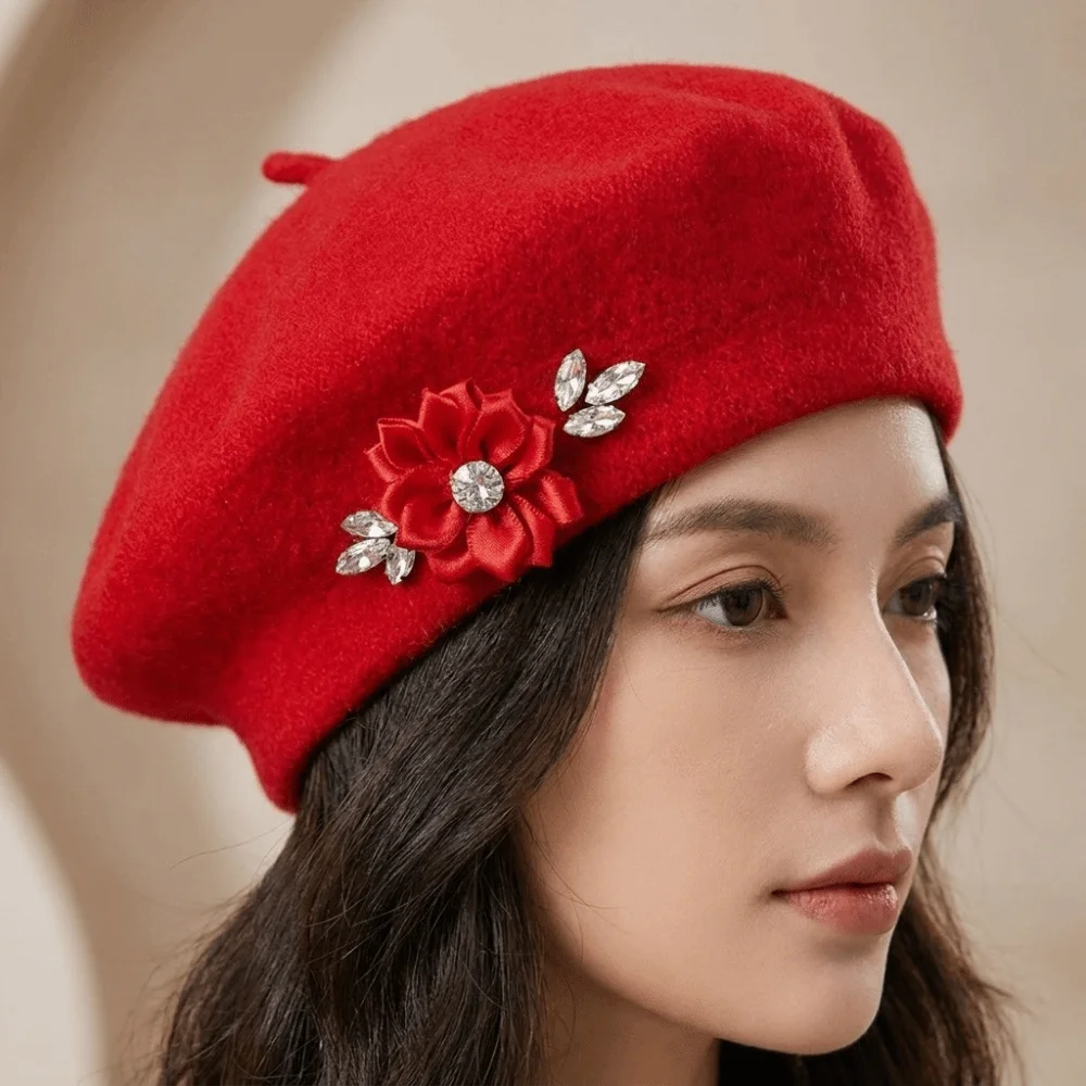 Berretto in Lana Tinta Unita a - Beret French Wool recensione e prezzo