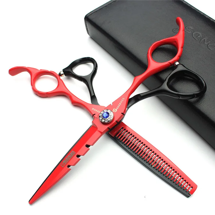 Professional 6-inch Bird Clipper Hair Salon Sparse Scissors Set Hairdresser Tesoura Berber