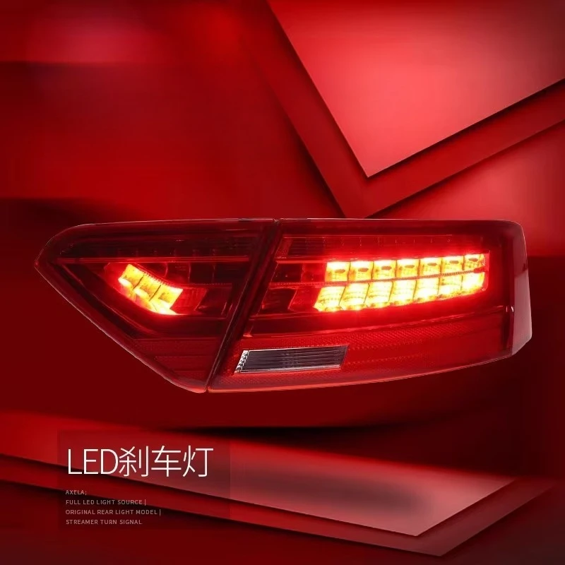 2008-2016 A5 OEM Remanufactured 12V Taillight Assembly Retrofit LED Light Guide Daytime Running Lights Sequential Turn