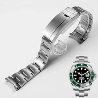 Pulsera de reloj para Rolex DAYTONA GMT SUBMARINER, accesorios de reloj, correa de Metal, cadena de reloj de acero inoxidable 904, 20mm, 21mm