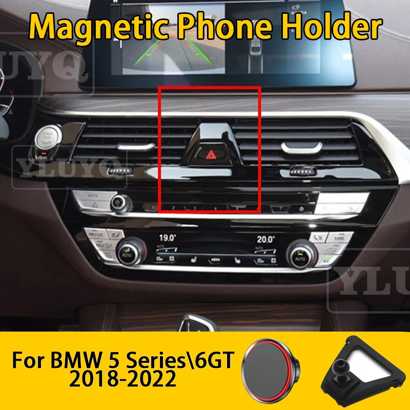 

For BMW 5 Series 6GT 2018-2022 Car Phone Holder, Car Air Vent Magnetic Gravity Mount, 360° Multi-Angle Fixed Car Accessory