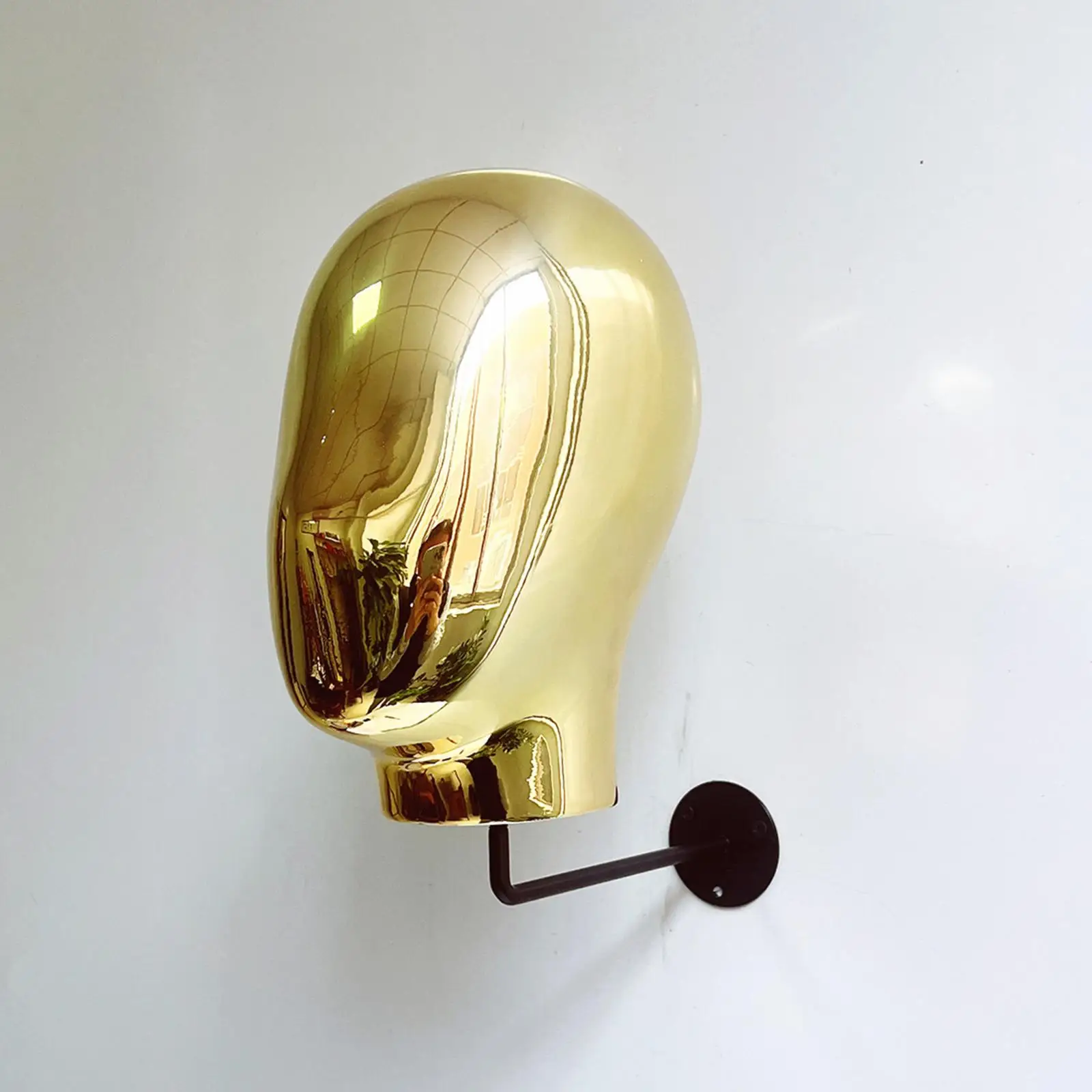 حامل قبعة معدني مزخرف على الحائط بتصميم عتيق للمنزل، ذهبي #4