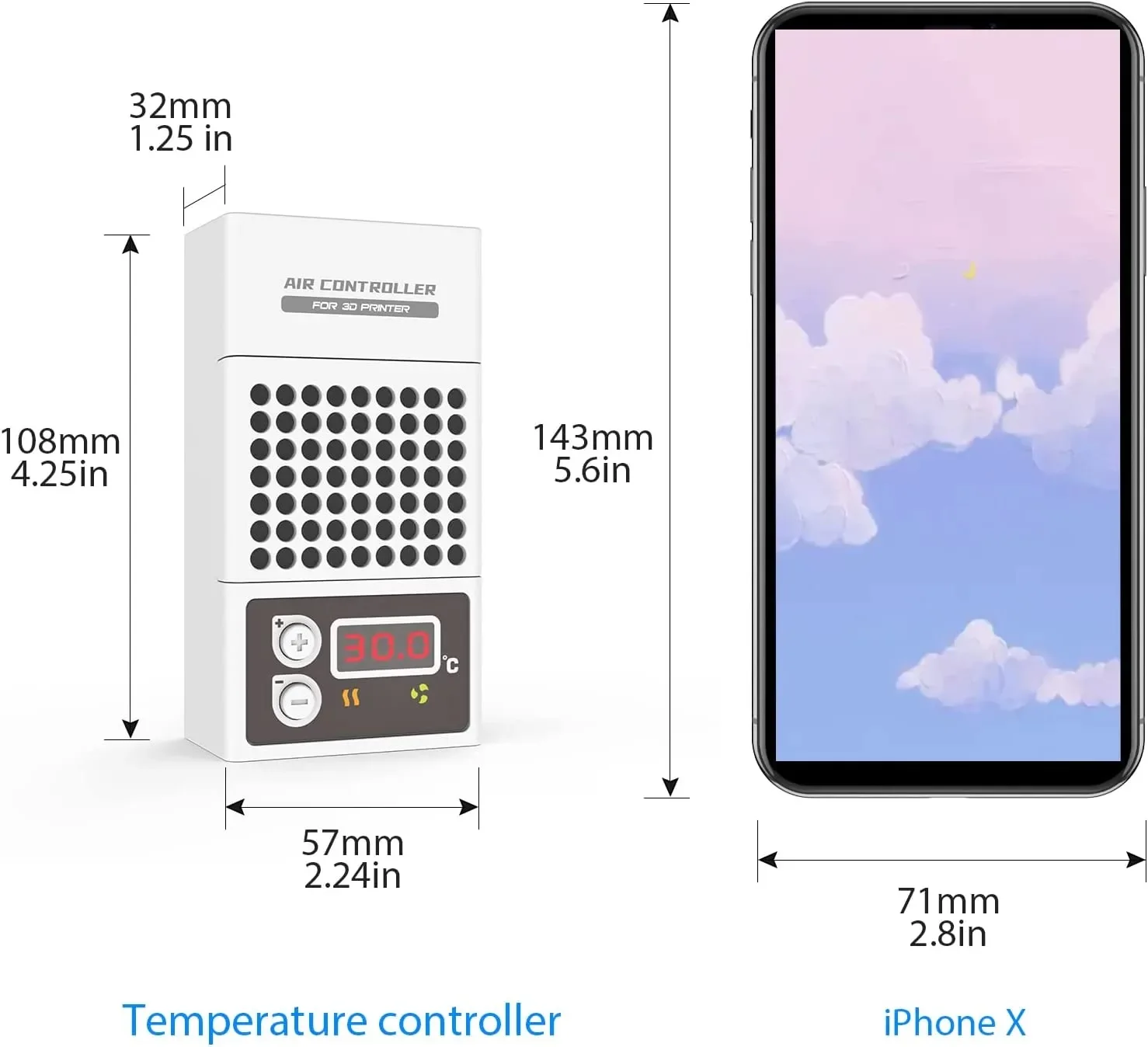 Imagem -02 - Anycubic m3 Premium Mini Aquecedor Controlador de Temperatura