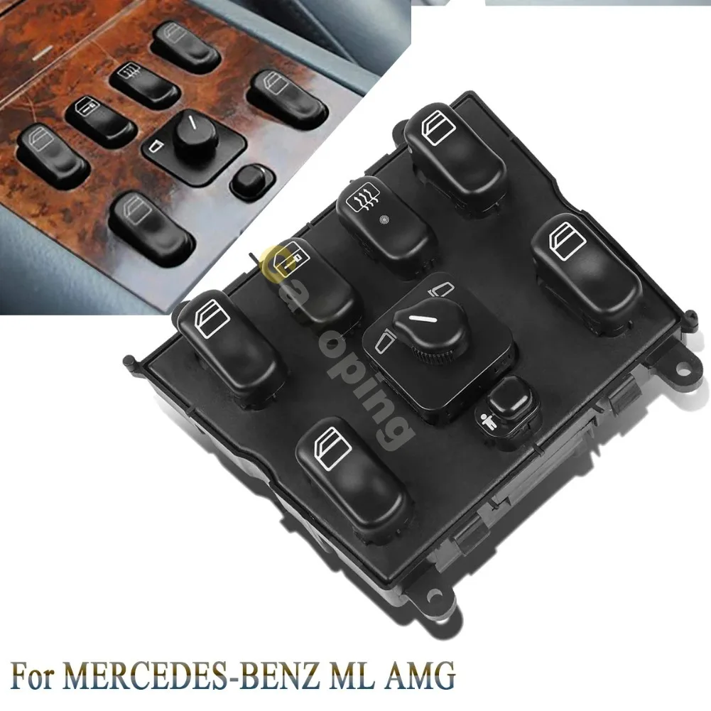 Car Accessories Power Window Control Combined Switch Door Lock Central Button for Mercedes W163 ML Class 1998 - 2005 1638206610