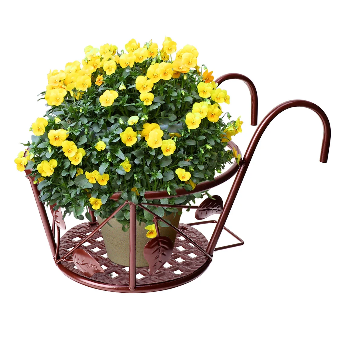 Hanging Pot Rack Durable Safe Flower Bracket Suitable Use Easy Installation Green HomeDecoration Wall Hanging