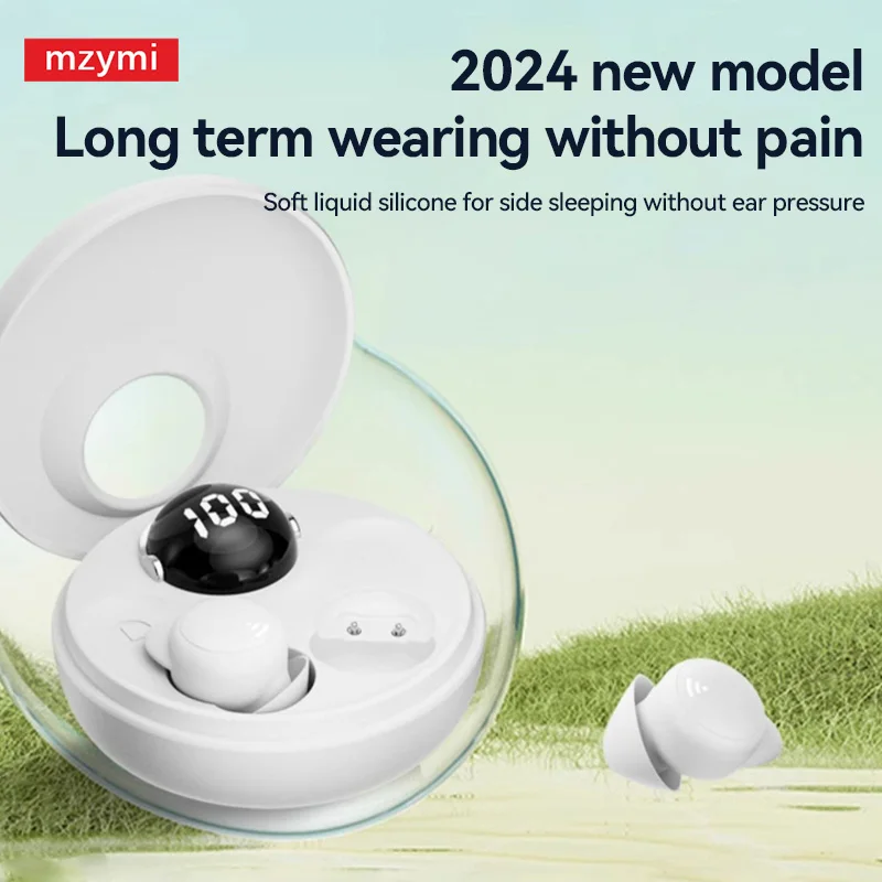 mzymi MY02 ANC Wireless Earbuds Bluetooth5.4 Hifi Stereo Sports Earphones ENC Noise Cancelling Waterproof OEM Headset For XIAOMI