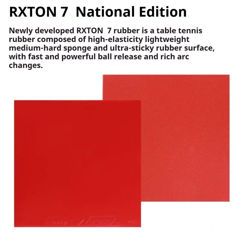 LOKI تنس الطاولة المطاط RXTON 7 العشاء لزجة البثور في RXTON VII بينغ بونغ المطاط ورقة مع الطاقة الداخلية الأزرق الإسفنج #5