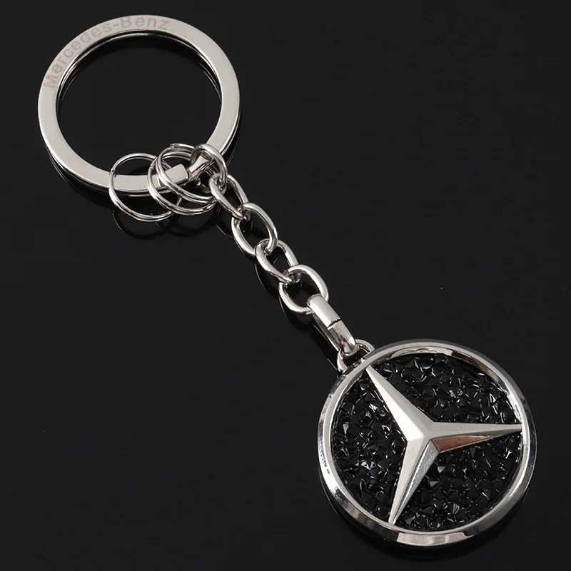 Diamond Metal Car Keychain Pendant Key Ring Auto Accessories For Mercedes Benz AMG W203 W206 W220 W205 W211 W212 W201 W210 W108