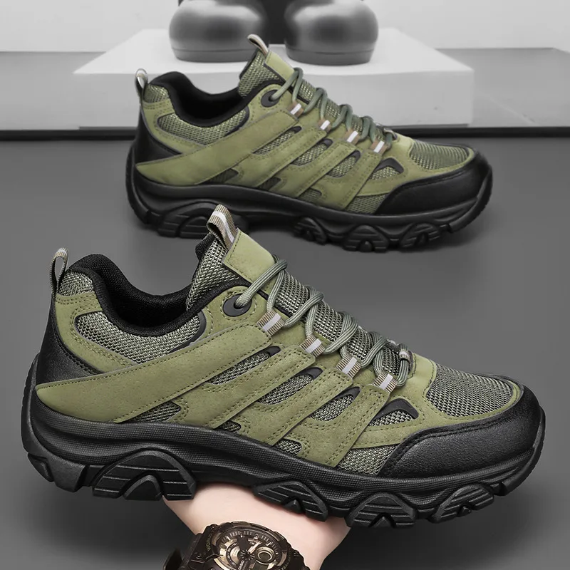 

Hot Selling Cheap Sneakers for Men Summer Breathable Men's Hiking Shoes Big Size 46 Non-slip Outdoor Trekking Sneakers Men 2025