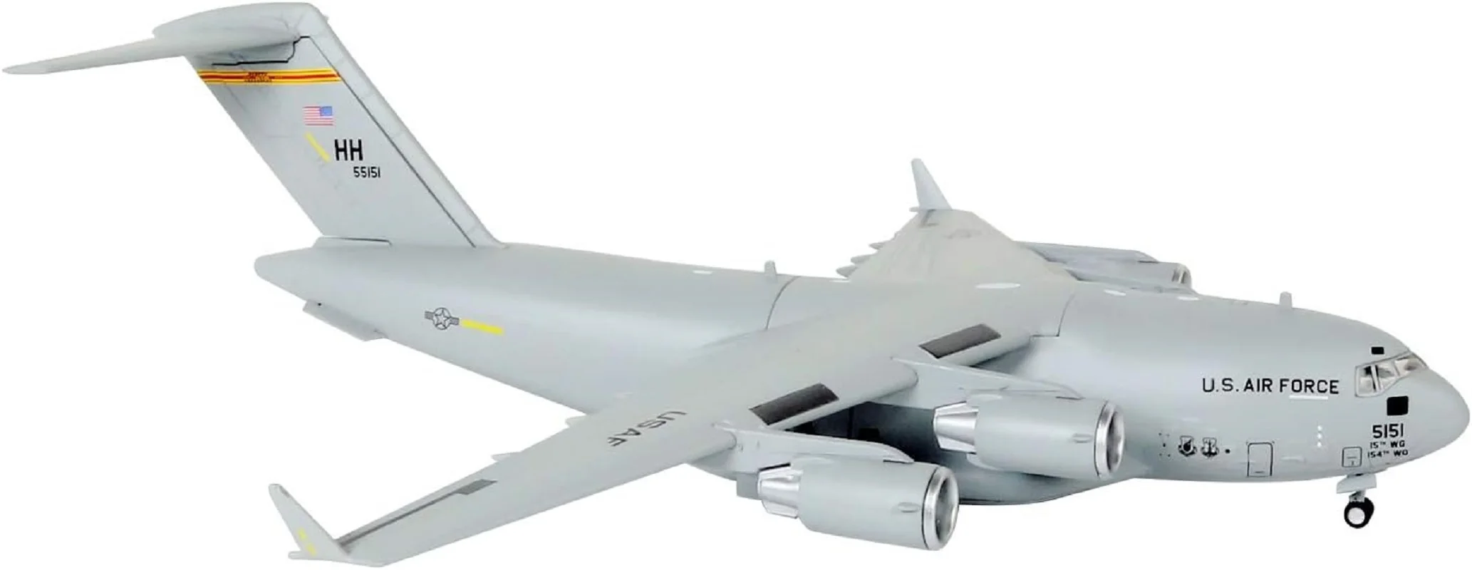 1/200 Scale US Air Force C-17 Global Overlord Strategic Transport Aircraft Alloy Aircraft Metal Fighter Military Model Fairchild