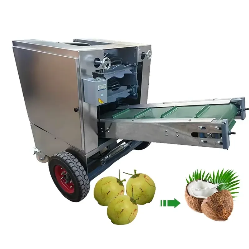 2026 220V/380V/Customized Coconut Fiber Removing Machine Old Coconut Dehusking Machine Coconut Husk Defiberator Shell Remover