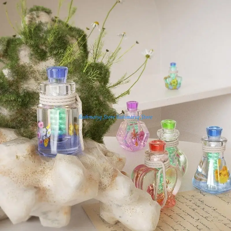 573B Drift Bottle Mold Resin Silicone Molds Epoxy Casting Molds Heart Wishing Bottle Molds House Decorations for Home