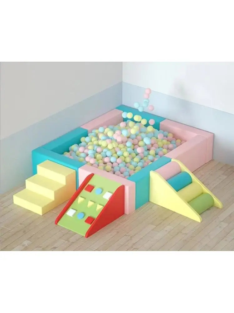 Children's Bobo Ball Pool Cassia Sand Pool Game Anti-collision Guardrail Kindergarten Early Education Soft Package Soft Fence