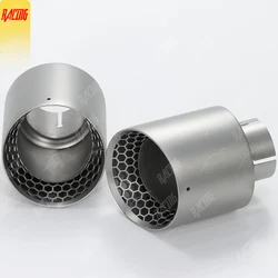 1 piece General new honeycomb hollow matte 304 stainless steel exhaust nozzle for automotive exhaust pipe decoration