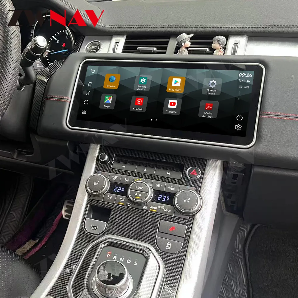 12.3 Cal Android dla zakresu Rover Evoque L538 2012 - 2018 Radio samochodowe nawigacja odtwarzacz z ekranem multimedialne Auto BT Stereo Carplay