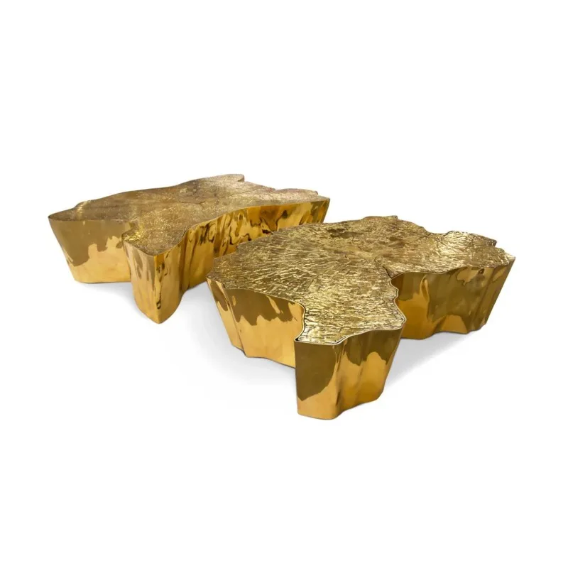 

Irregular coffee table living room home art stainless steel coffee table
