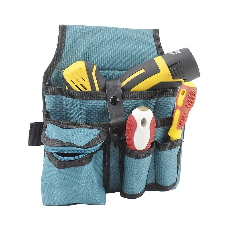 For Tradespeople Construction Tool Belt Oxford Waist Bag 24*20cm Adjustable Waist Bag For Tools Tool Organizer