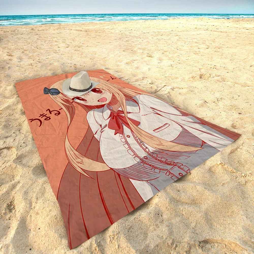 

Himouto Umaru-chan Microfiber Printed Beach Towel Mountain Climbing Yoga Beach Swimming Running Absorbent Soft Towel