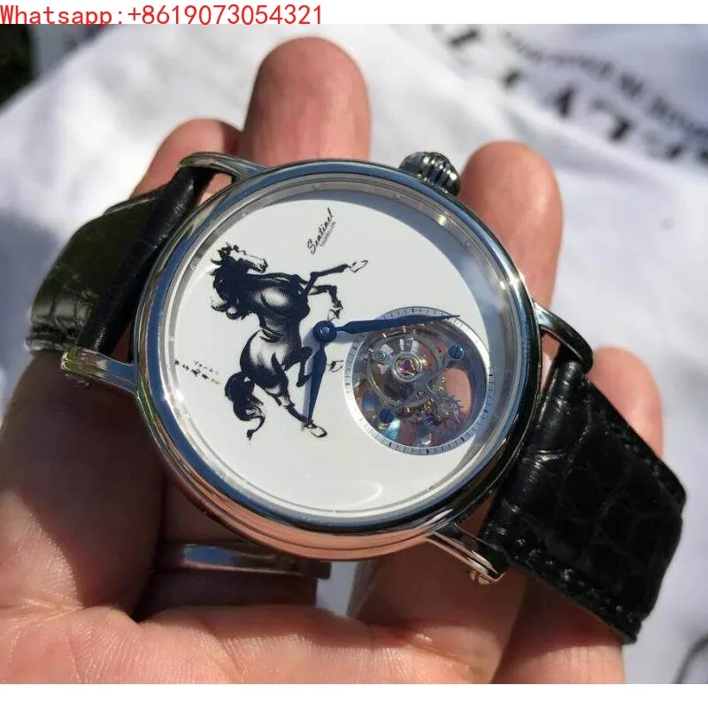 

The Great Qin Empire Tourbillon ST8000 Movement Horse Zodiac Tourbillon Premium Watch. Enamel Dial