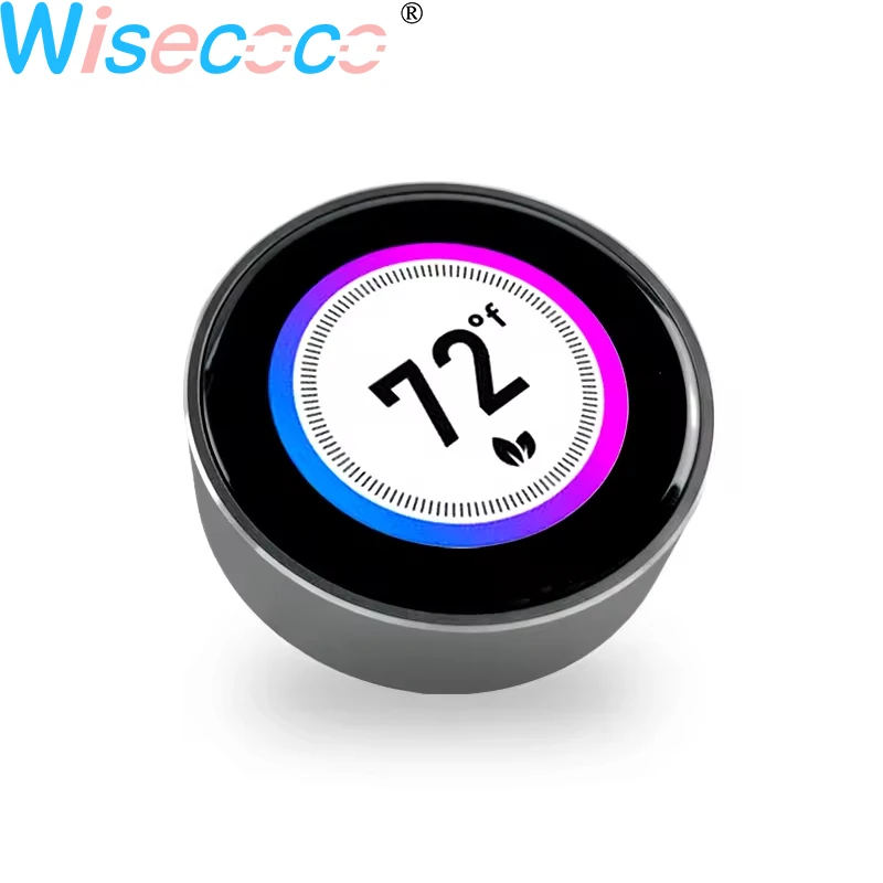 

Wisecoco 1,28-дюймовый умный поворотный энкодер, круглый дисплей, ЖК-дисплей с индивидуальной ручкой для электронных проектов, управление умным домом
