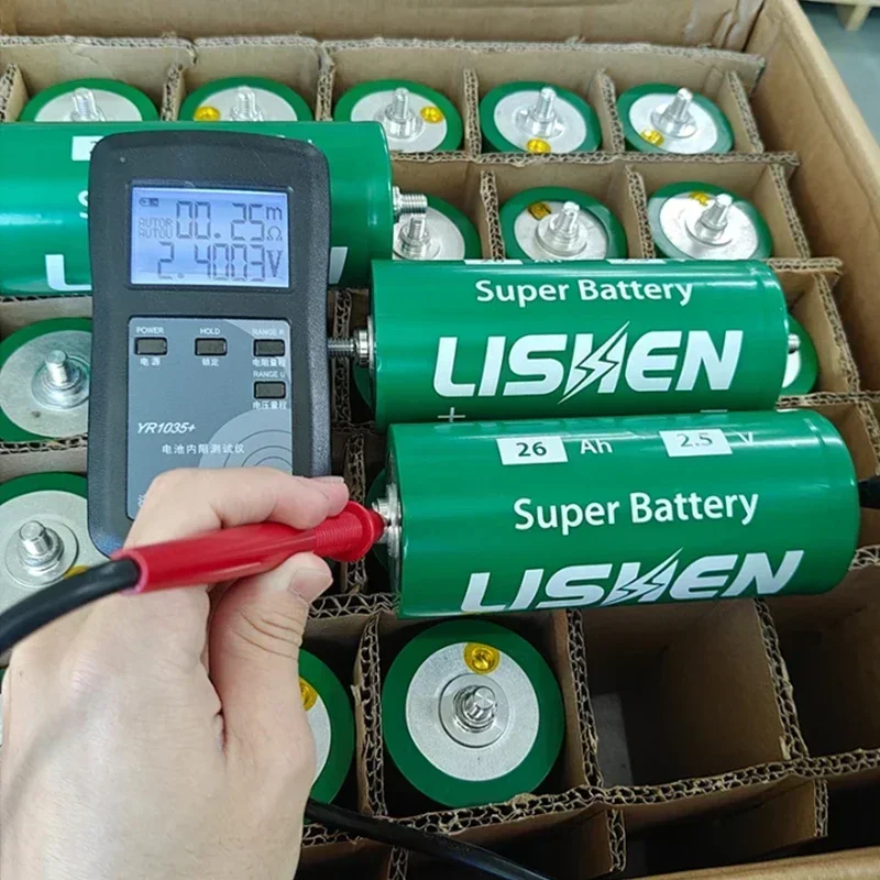 New 12V 26Ah LTO battery pack LISHEN 6S1P 20C high discharge 30000 cycle life, suitable for audio car starting and distribution