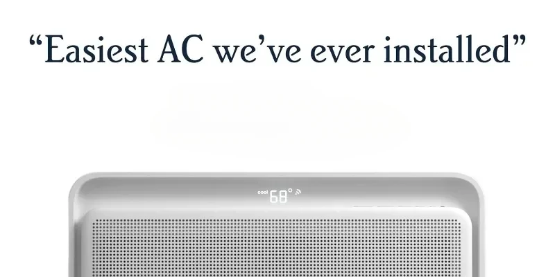 Air Conditioner Ultra-Quiet More Efficient and Voice Enabled Window AC Unit Easy Install Includes User Friendly App