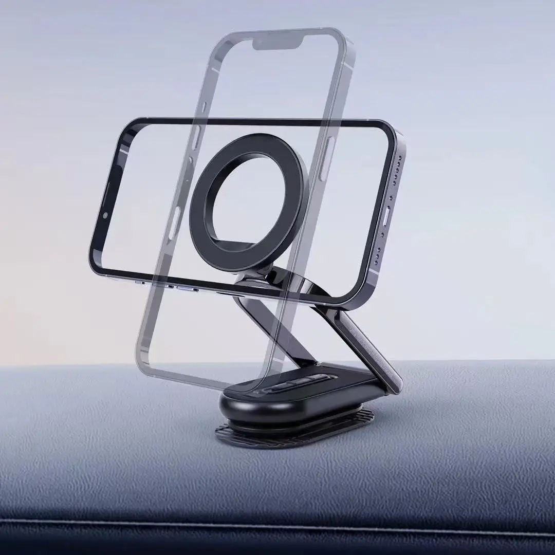 

Factory Wholesale Customisable U-shaped Foldable N52 Magnets Vacuum Suction Magnetic Car Phone Holder