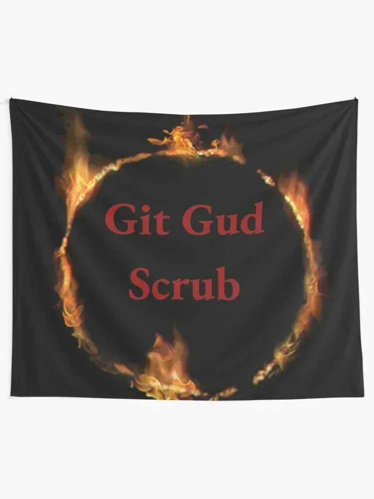 Git Gud Scrub Tapestry Home Decorations Aesthetic Decoration For Rooms Tapestry