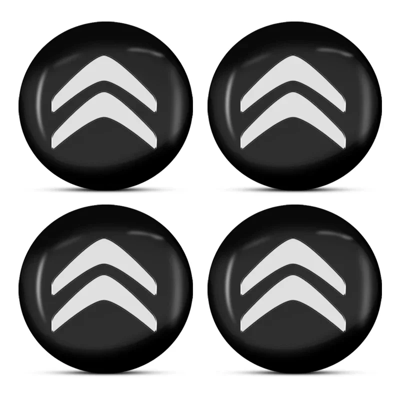 4Pcs Car Wheel Center Hub Cap 56mm Emblem Decal Wheel Sticker For Citroen C1 C2 C3 C4 C5 C6 C8 C4L DS3 DS4 DS5LS DS6 Accessories