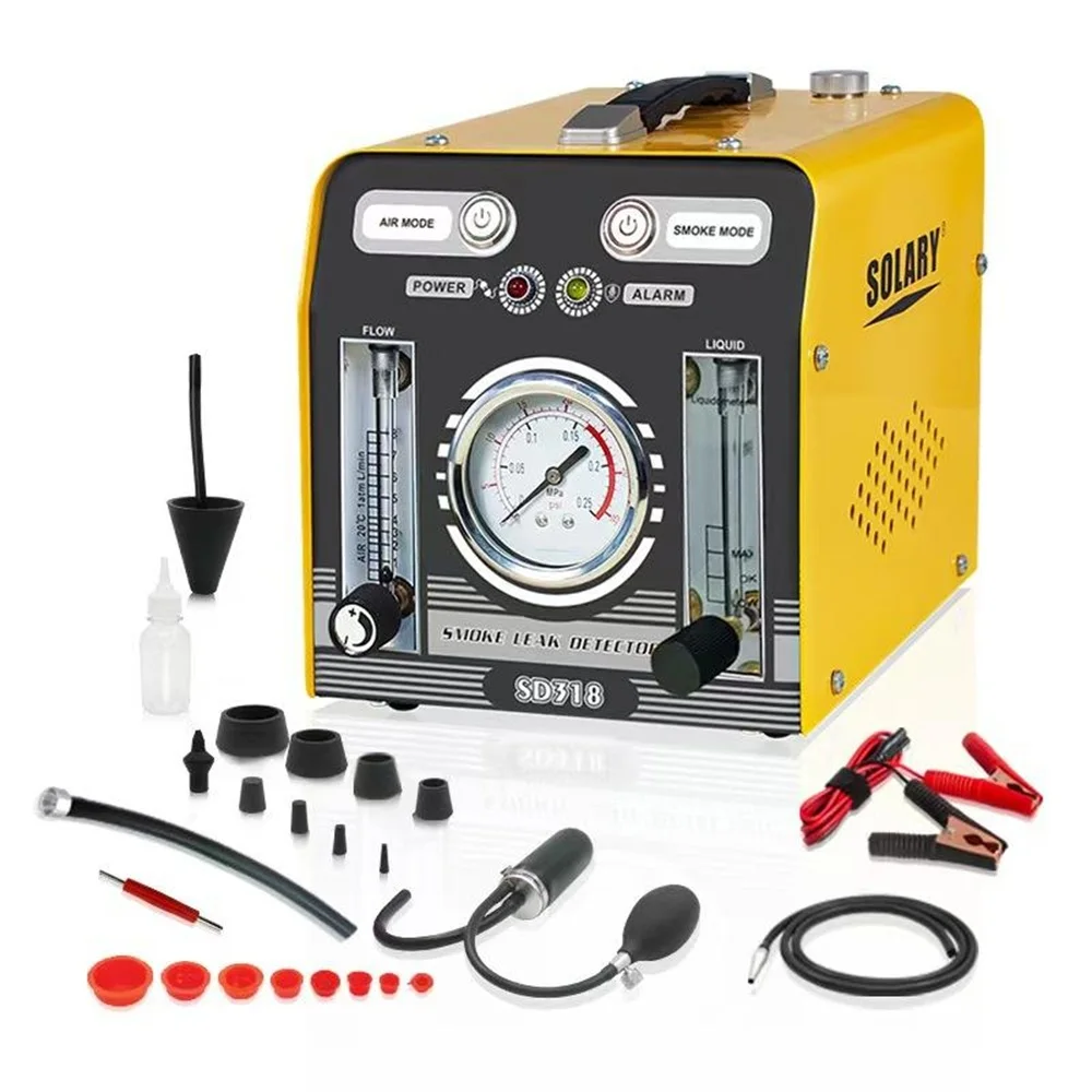 SD318 DC12V professional car leak detector 12v engine intake cooling pipe diagnostic tool EVAP machine 1-year warranty