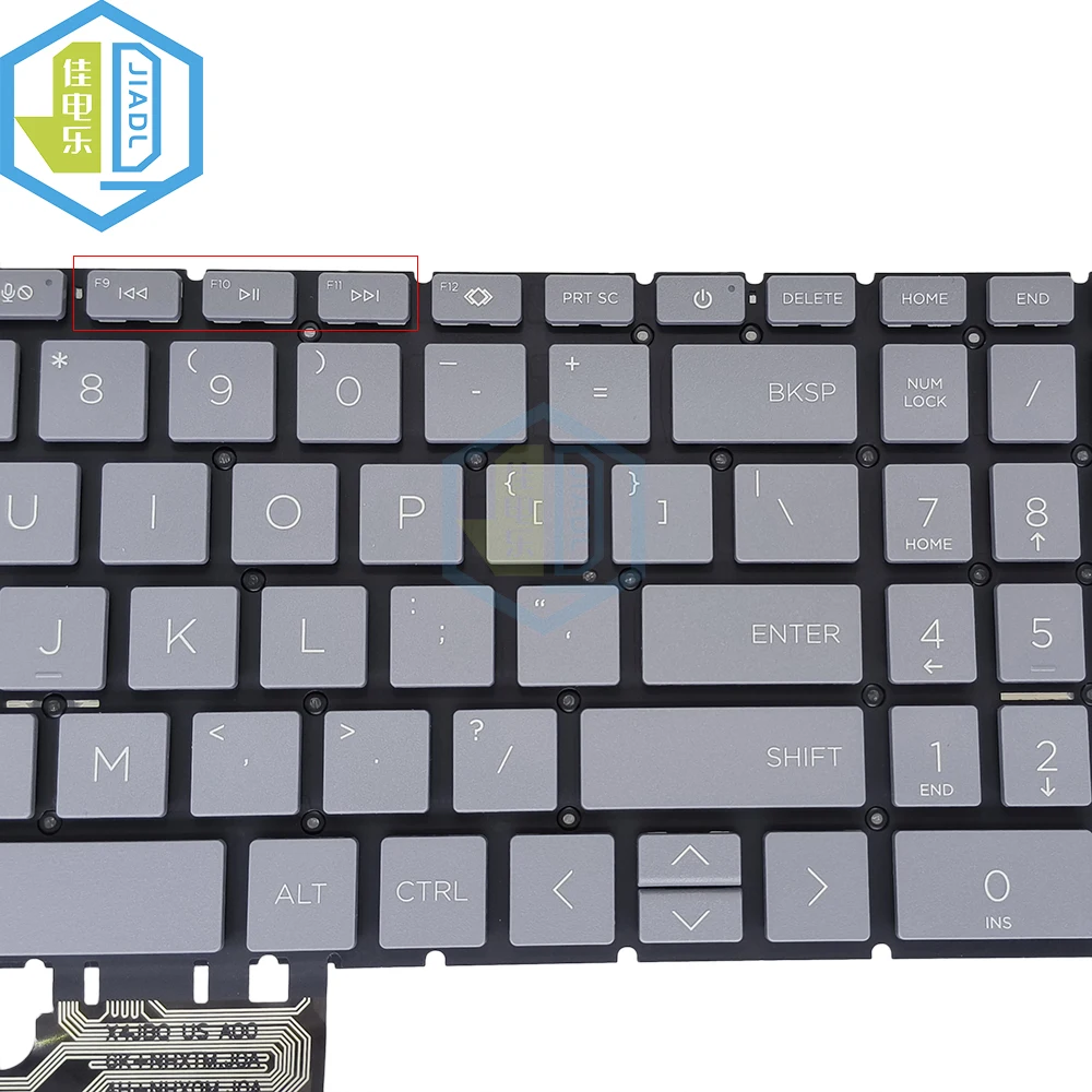 Notebook Keyboard English US For HP 15-FC 15-FC000 15Z-FC 15-FC0101AU 15-FC0050AU Laptop Keyboards Gray Blue Keycaps N32714-001