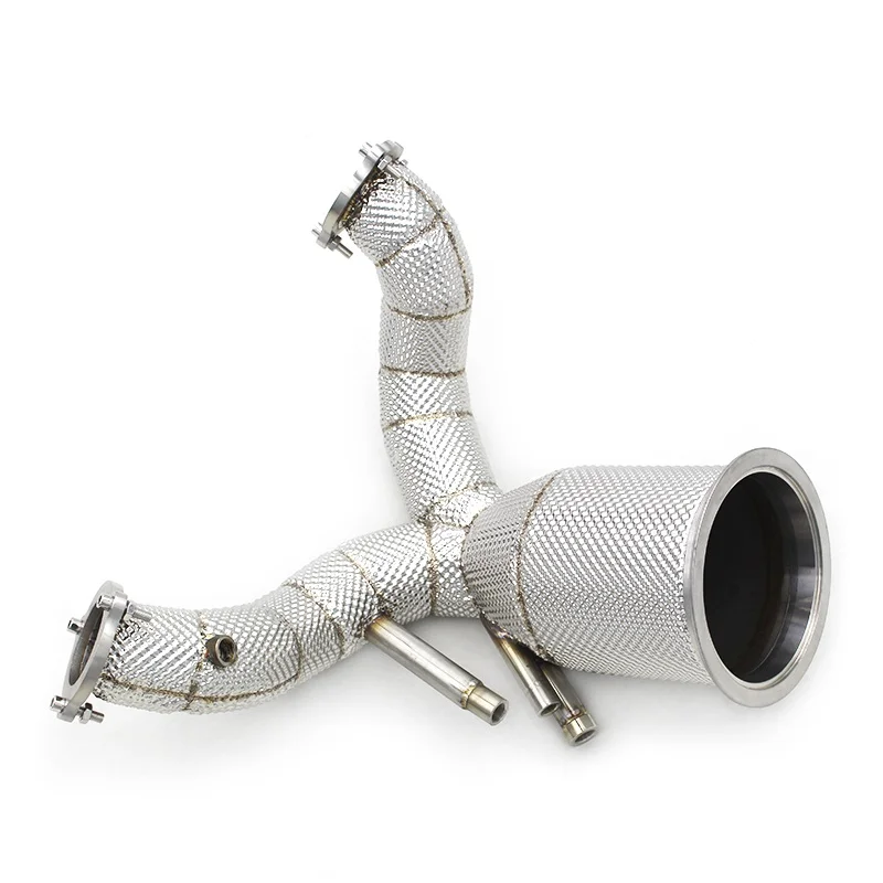 Head Section High flow Pipes Exhaust Pipes branch downpipe Exhaust Pipe with catalyst for Porsche Cayenne COUPE 3.0T