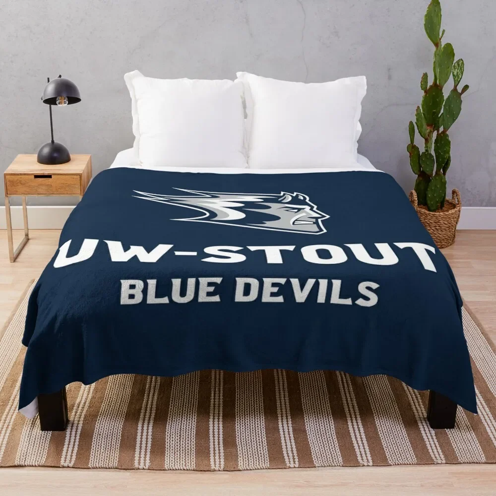 

University of WisconsinaStout Throw Blanket Warm Cozy Throw Blanket for Living Room Couch