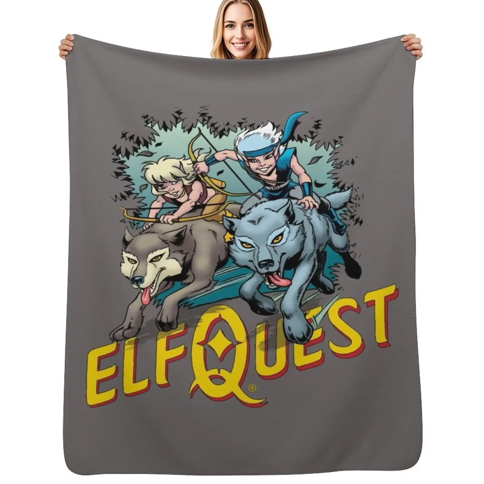Young Cutter and Skywise Throw Blanket Blankets For Sofas Travel bed plaid Decorative Sofas Hairy cosplay anime Blankets