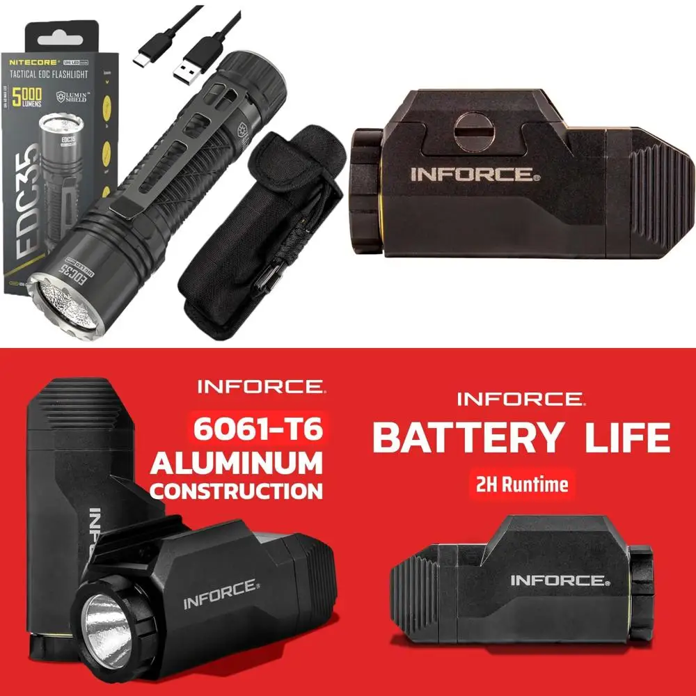 Torcia ricaricabile a LED ad alta potenza da 5000 lumen con NiteLab UHi 40 Max per uso EDC