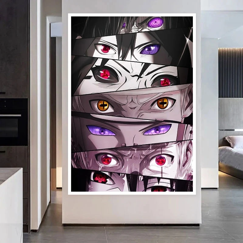 Japan Anime Peripherie geräte ein Stück Naruto Poster Wandbild Leinwand Malerei Dekoration Cartoon Figur Ruffy Bild Wand kunst Kinder Geschenk