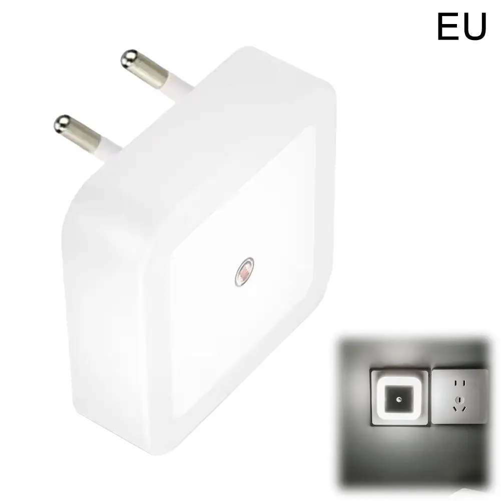Plug in LED Night Light Dusk to Dawn Sensor 3000K Warm White Energy Saving Motion Sensing Wall Lamp Compact Nightlight