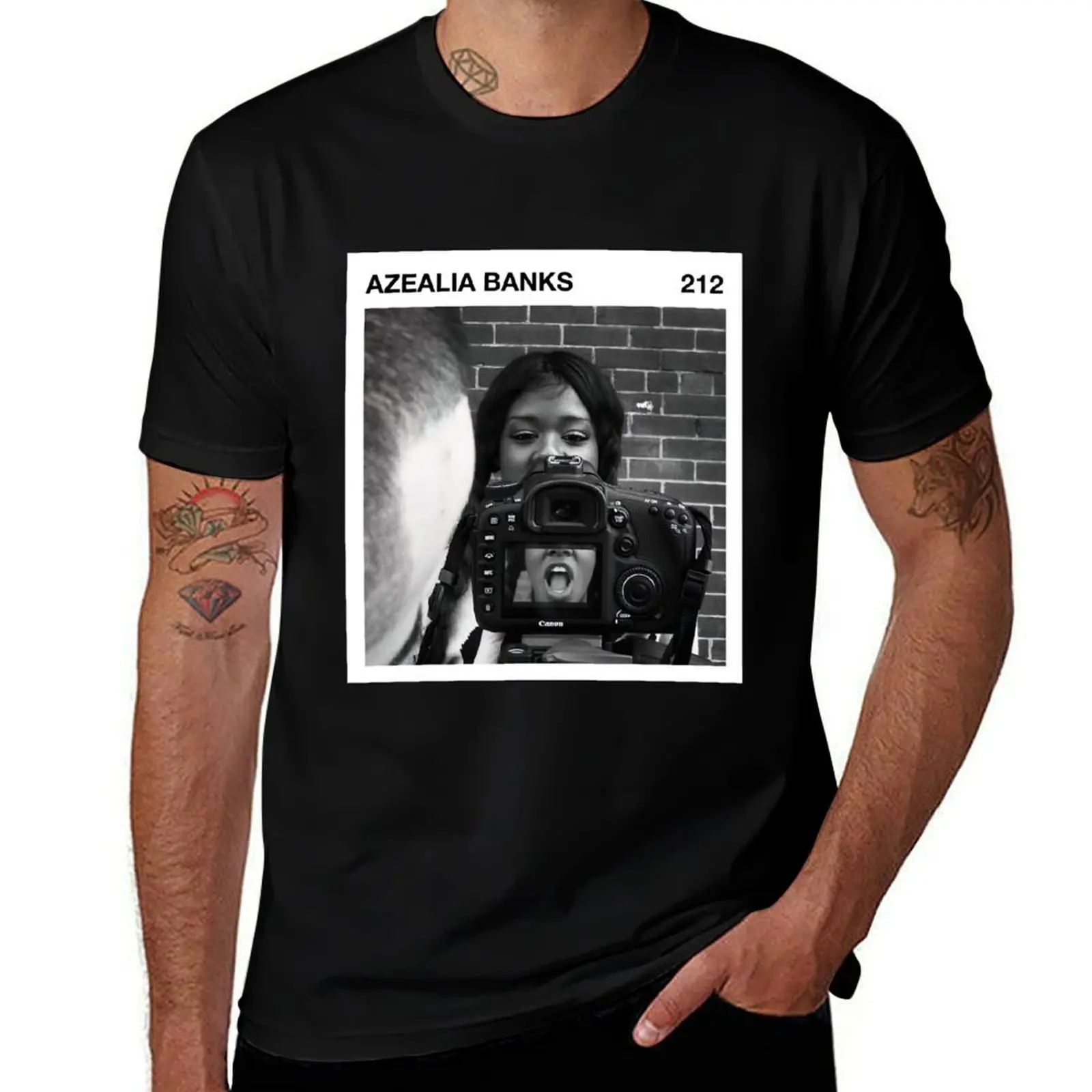 

for banks shirts man graphic 212 t tees cotton t shirts frame azealia - T-Shirt man 100%
