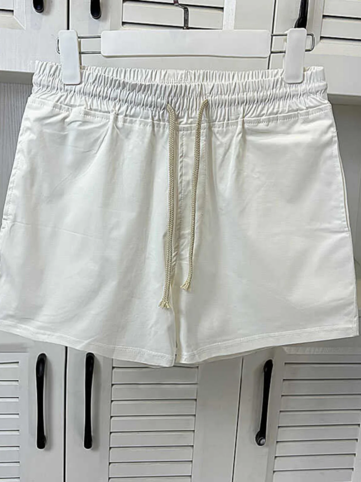 

Летние повседневные спортивные шорты из смесового хлопка, модные, прямого кроя, длиной 3/4, со средней посадкой на талии