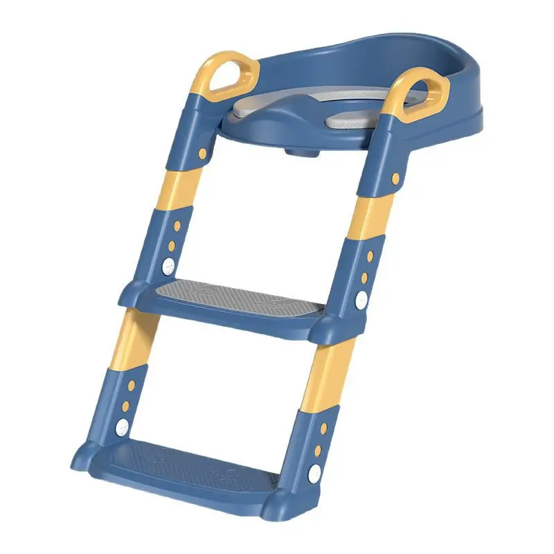 

Children's toilet seat Stair type boy and girl toilet folding frame Step stool Children's ladder toilet seat ring