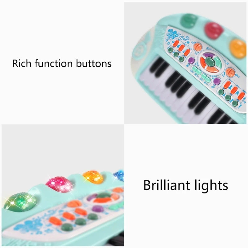 Kinderen doen alsof plastic piano multifunctionele accessoires Educatief voor spelen Muzikaal leerspeelgoed cadeau D5QF