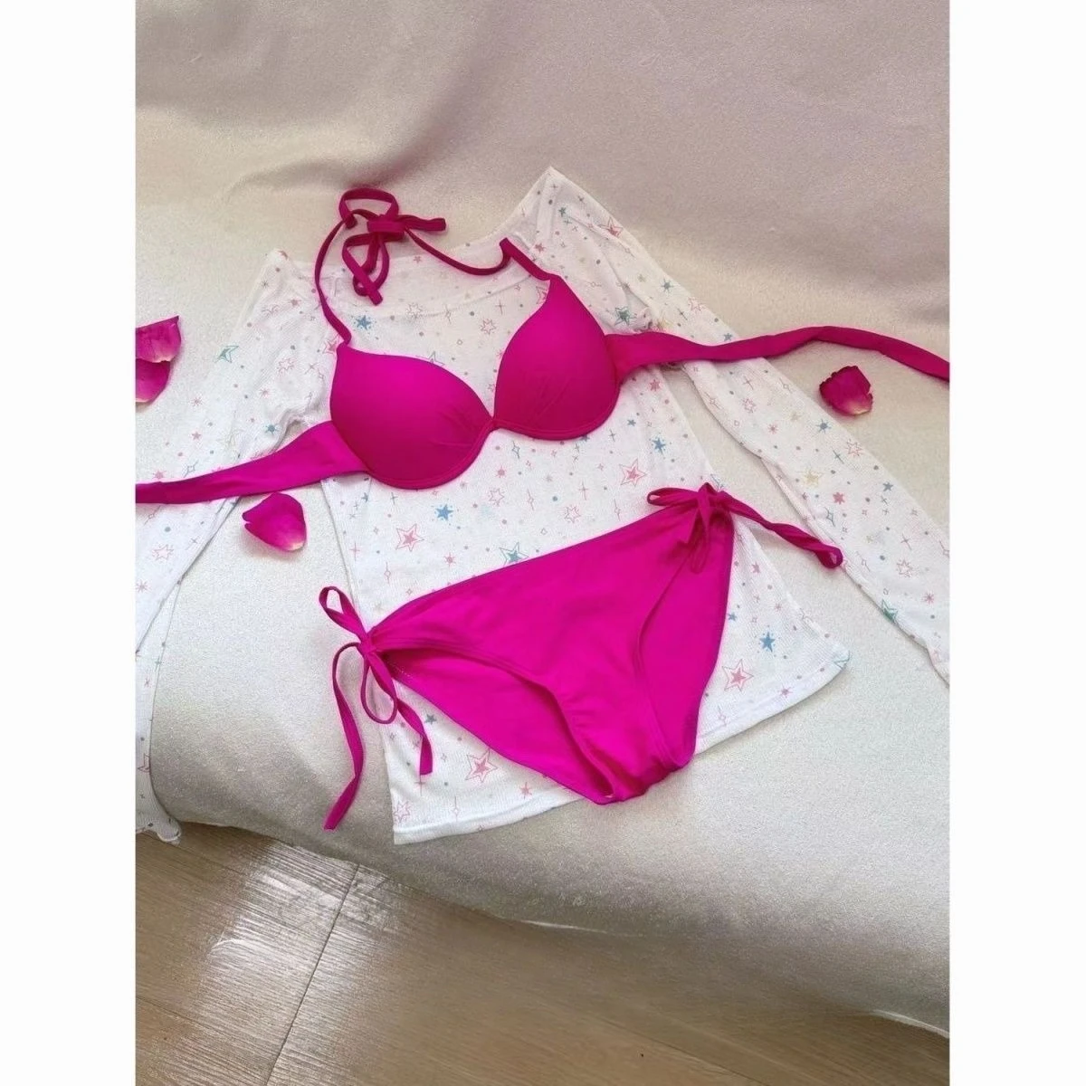 Summer Sweet Girl Bikini Set Hot Girl Cosplay Donna Studente Beach Costume da bagno Moda coreana Costumi Chic