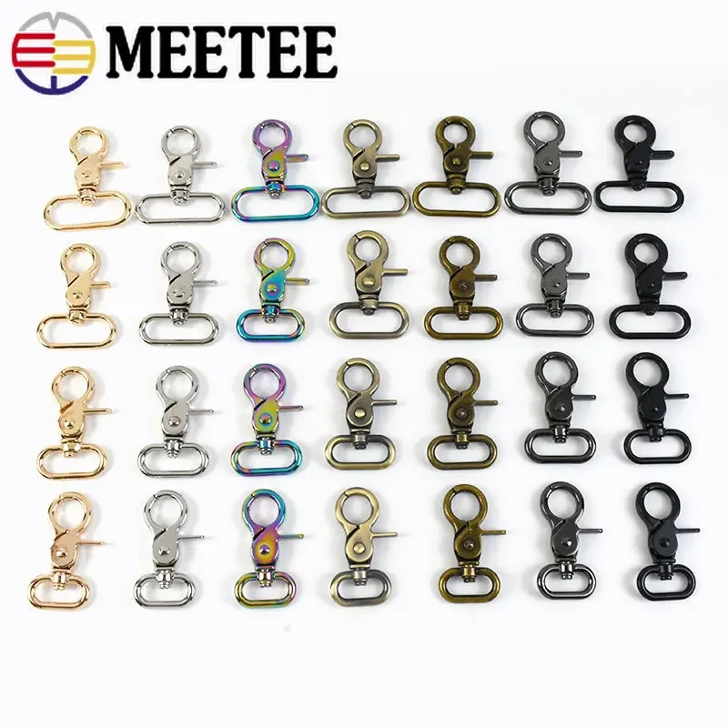 5/10 pz 20-50mm metallo fibbia aragosta borsa cinturino chiusura girevole fibbie collare di cane portachiavi moschettone grilletto gancio accessori