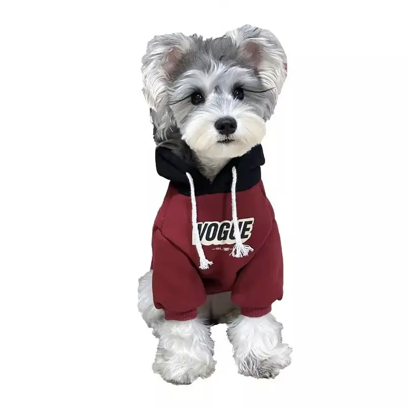 Spring and Autumn Pet Dog Sports Shirt Thin Medium and Small Dog Hoodie Color Block Hoodie Chihuahua French Bulldog Jacket 아지겨울옷