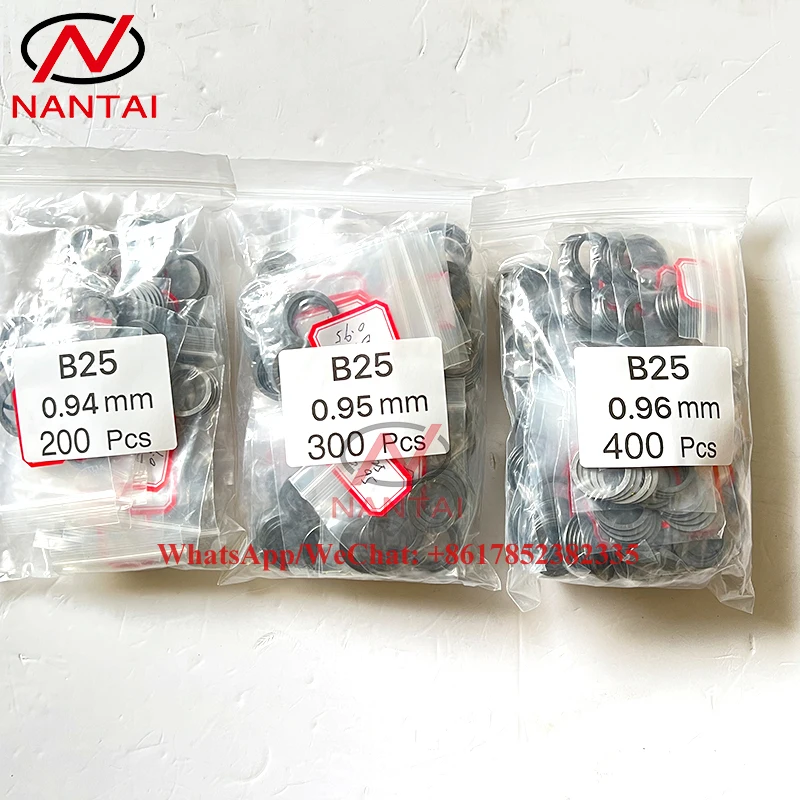 NANTAI China Made New B25 injector repair kits injector washer B25 nozzle gaskets ( 0.900 - 1.120mm 230 pcs)