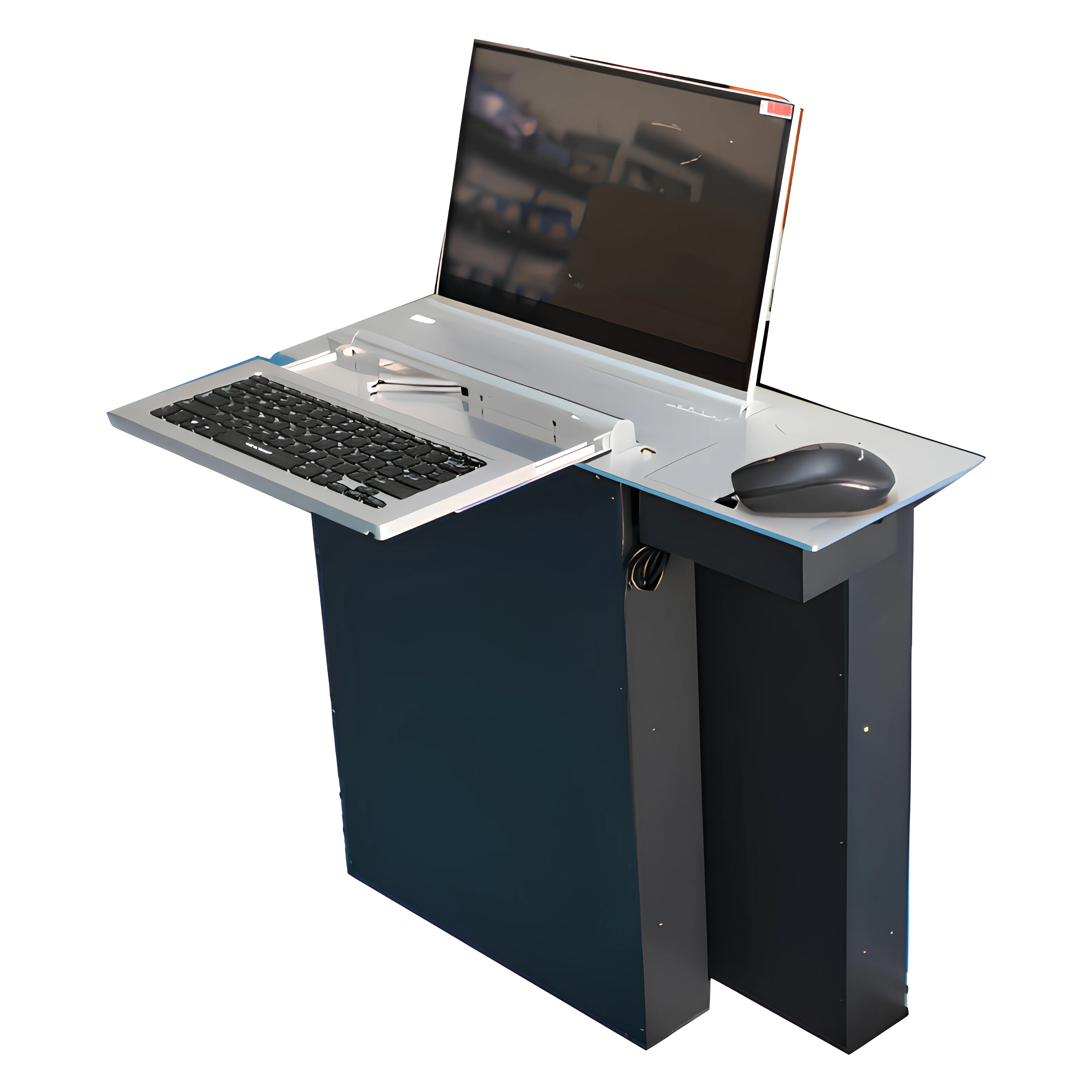 Ultra-Thin Screen Touch Interactive Terminal Motorized LCD Lift with Mouse Keyboard Microphone Paperless Conference System
